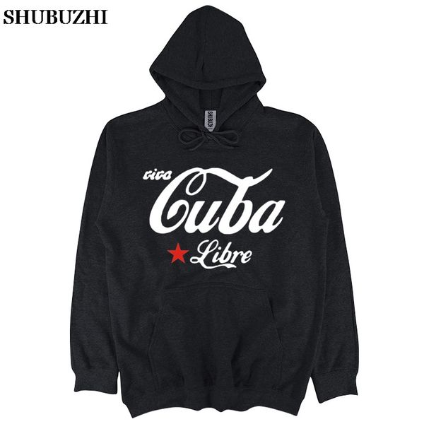 

autumn winter hoodies men fashion sweatshirt pullover cuba star logo sweatshirt male gift euro size, Black