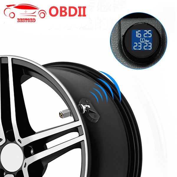 

tire built-in tpms ts61 tire pressure monitoring system tool wireless real-time cigarette lighter plug temperature gauge