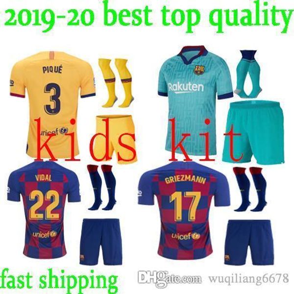 

2019 2020 occer jer ey barcelona cami eta de fÃºtbol 19 20 barca me i de jong griezmann rakitic football jer ey kid kit uniform