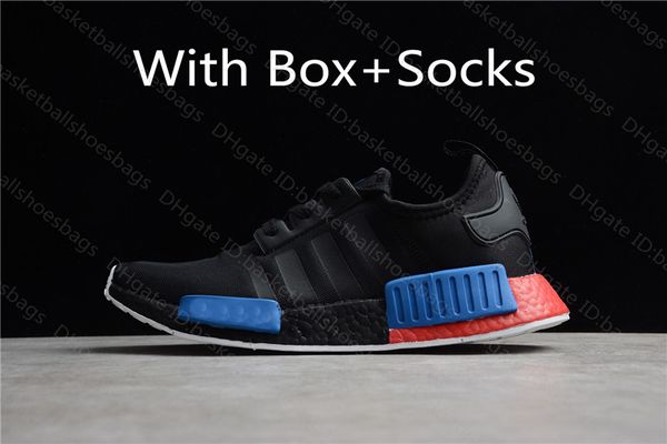 

nmd r1 v2 basketball shoes black og women mens running shoes trainers athletic sports sneakers with box and socks
