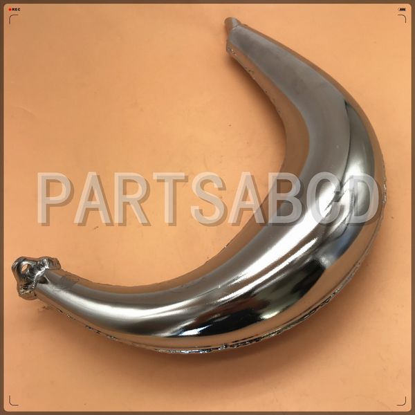 

banana muffler exhaust chrome with gasket 49cc 50cc 60cc 66cc 80cc motorized bicycle bike parts