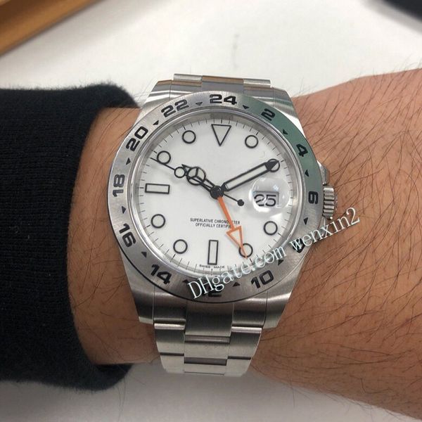 

6 tyle luxury watch 42mm men 039 tainle teel automatic watch with luminou function a bracelet with bru hed line
