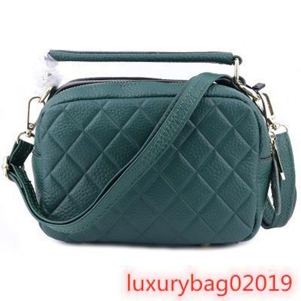 

2019 новой моды портативный небольшой квадратный мешок двойной молнии моды тиснением плечо диагональ сумка высокого качества натуральная кож