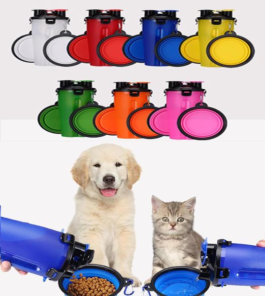 

pet dog food water bottle portable foldable pets travel bowl for dogs cats drinking water outdoor portable puppy supplies 24pcs