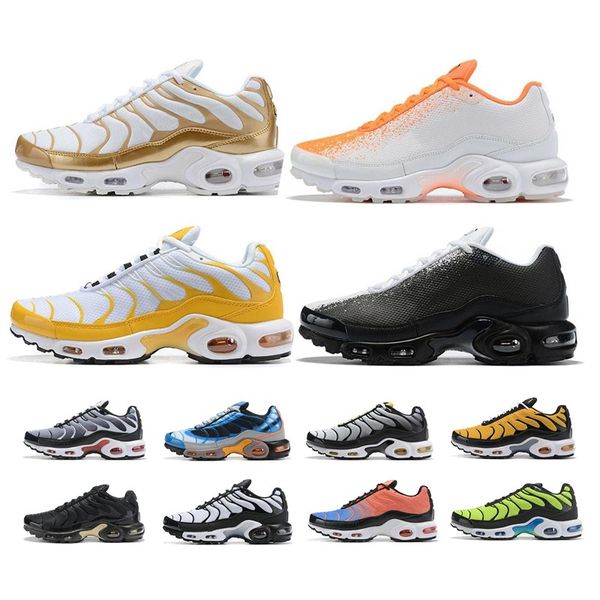 

2019 wmns plus tn se mens running shoes fashion black orange white yellow blue frequency pack sneakers zapatillas shoe