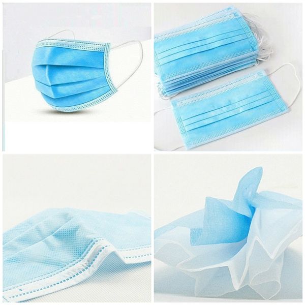 

new disposable protective masks dust-proof and fog-proof three-layer thickened labor protection masks to prevent saliva mask t3i5679