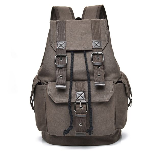 

designer backpack canvas vintage backpack men teenage boys backpacks students school travel rucksack large capacity drawstring bags xa2wc
