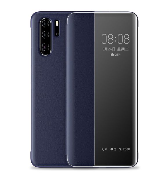 

Оригинал Смарт Флип кожаный чехол для Huawei Mate 30 Pro Mate 20 20Pro Lite Luxury Clear View Cover для Hauwei P30