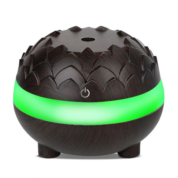 

300ml usb electric aroma air diffuser wood ultrasonic air humidifier essential oil cool mist maker for home car 5v