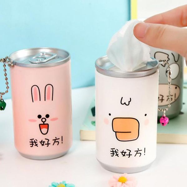 

1pc cute cans shape wet wipes for hands gently clean portable 30pcs/bottle disinfection wipes wet paper towel random color