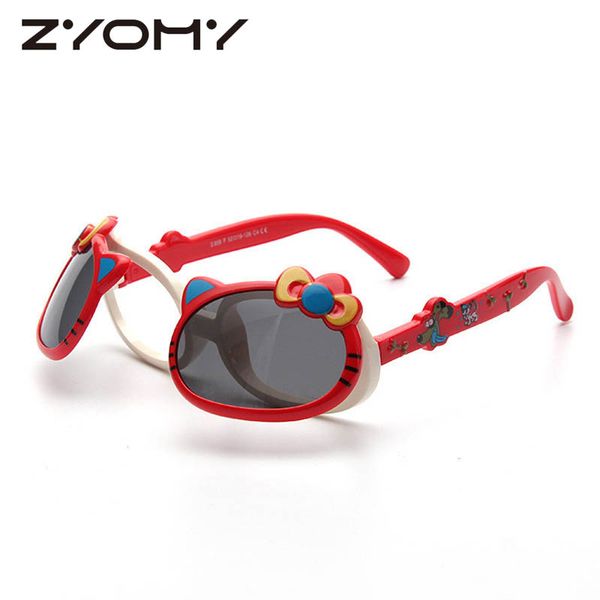 

double layer brand designer eyewear accessories kids sunglasses children polarized uv400 flip up gafas new, White;black