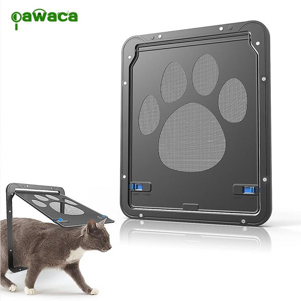

new 1pcs pet screen door dog footprint pattern pet cat door window screen doggie flap safe supplies