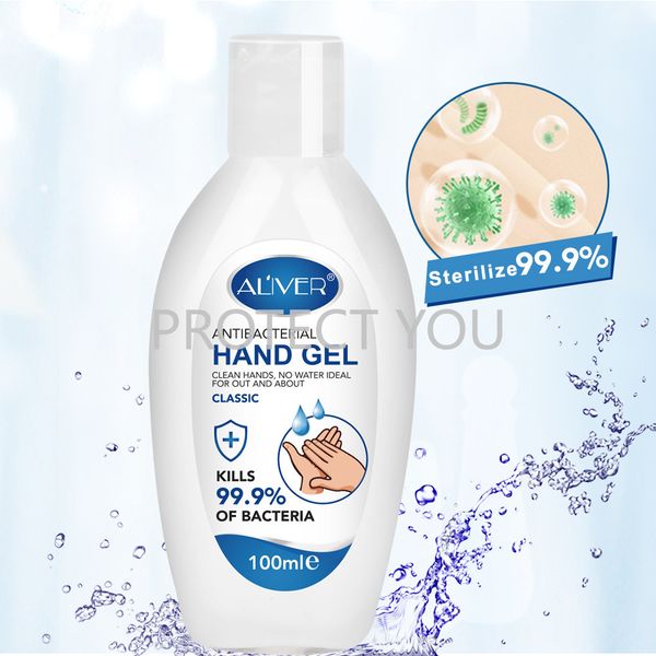 

новый aliver спирт дезинфицирующее средство для рук wash-free 100 мл гель стерилизация портативный быстрый сухой стерилизация может быть oem