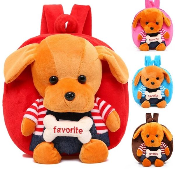 

favorite dog plush backpacks cartoon animal backpack kids adjustable schoolbag kindergarten shoulder bags baby school bags