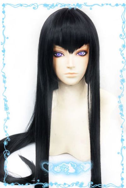 

kiryuin satsuki 100cm/40" long straight black cosplay wig