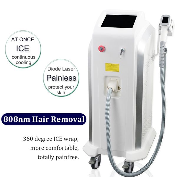 

painless 808nm alexandrite laser hair removal machine good quality salon epilator diode laser hair removal beauty equipment, Black