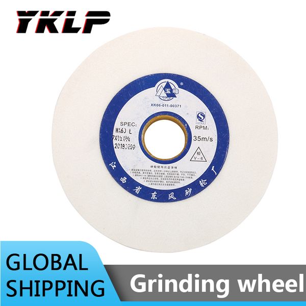 

6" ceramic grinding wheel white corundum abrasive disc for metal 150x32x6mm 80#