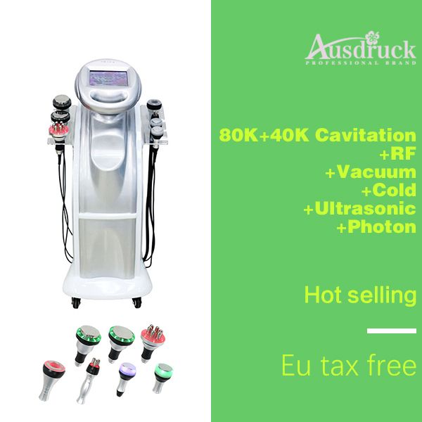 

tax 80k + 40k cavitation vacuum rf slimming multipolar body face frozen ultrasonic wave beauty machine