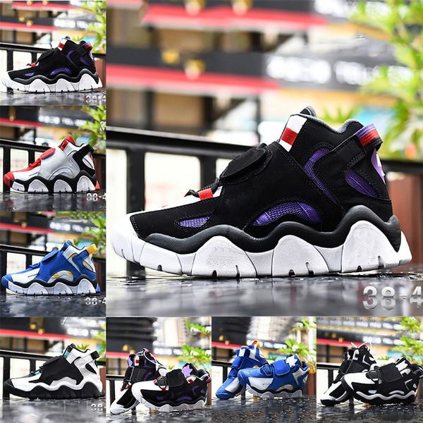 

barrage mid qs basketball shoes returns in raptors hyper grape classic cabana aqua vintage mens designer sport sneakers trainers, White;red