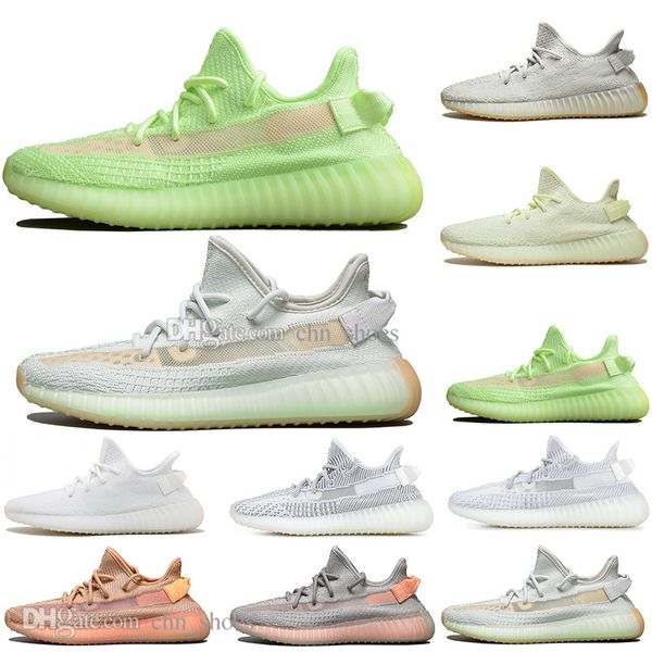 

new kanye west clay v2 static reflective rainbow discoloration mens running shoes hyperspace true form zebra women sports designer sneakers