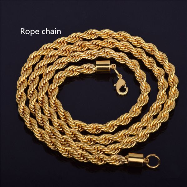 24'' 30''60cm 3mm Breite 316L Edelstahl Quadratische Perle Rolo Kette Schwimmende Medaillon Anhänger Halskette Silber Gold Schwarz Männer Kette Schmuck