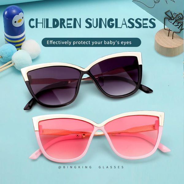 

sunglasses classic square kids reflective gradient boys girls sunglass vintage mirror children sun glass uv400, White;black