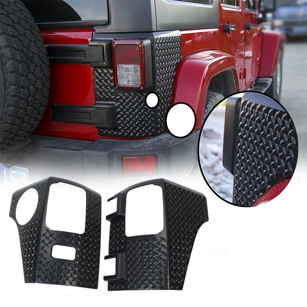 

black taillight angle rear lamp cowl cover ( pointer) for jeep wrangler jk 2007-2017 car exterior accessories