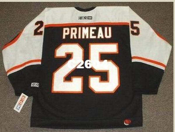 

mens #25 keith primeau philadelphia flyers ccm retro hockey jersey or custom any name or number retro jersey, Black;red