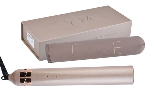 

Tyme iron gold plated titanium plate hair traightener 110v to 240v u uk eu plug