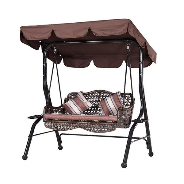 

outdoor swing canopy sunshade park seat garden waterproof dust cover