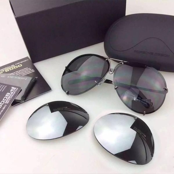 

2019 sell interchangeable 8478 sunglasses replaceable lens men or women fashion uv400 protection aviation sun glasses tmall, White;black