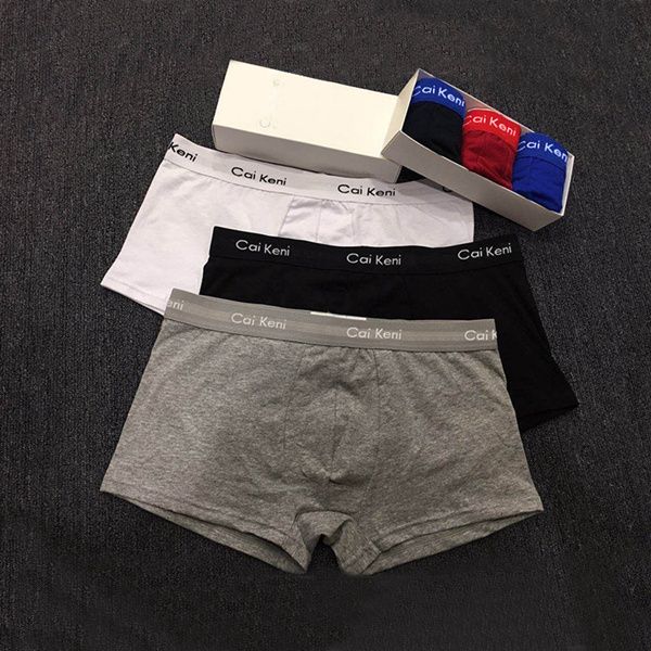 

new men boxer underpanties underwear mens boxers cotton underwears shorts fish pattern male boxer shorts543, Black;white