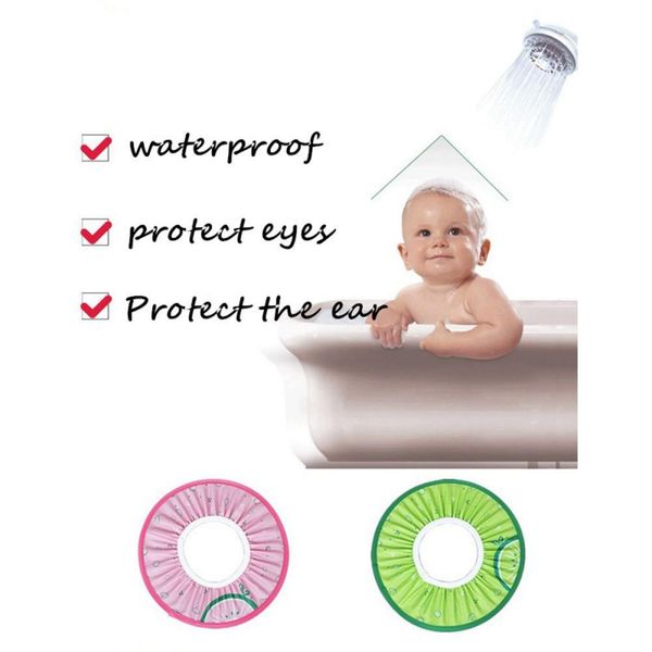 

kidlove baby adjustable shower cap ear protecting earmuffs shampoo plastic cap