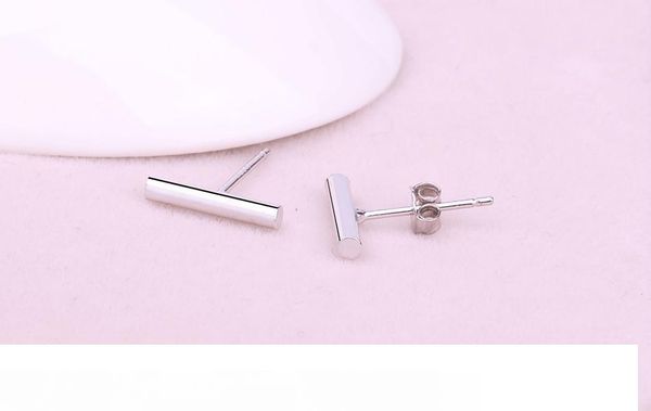 

ztung te13 for mo earrings classic natural stud earrings solid 925 sterling silver good jewelry fine jewelry women's gift mx190726, Golden;silver