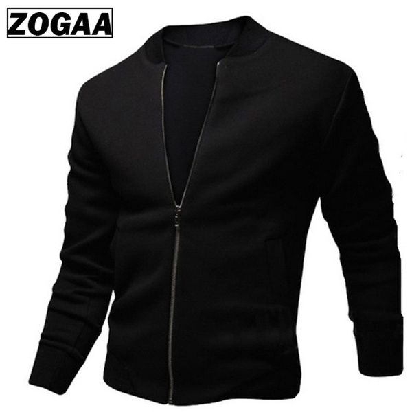 

zogaa spring autumn plus size mens coats and jackets men's zipper jacket casual streetwear hip hop slim fit coat men clothing, Black;brown