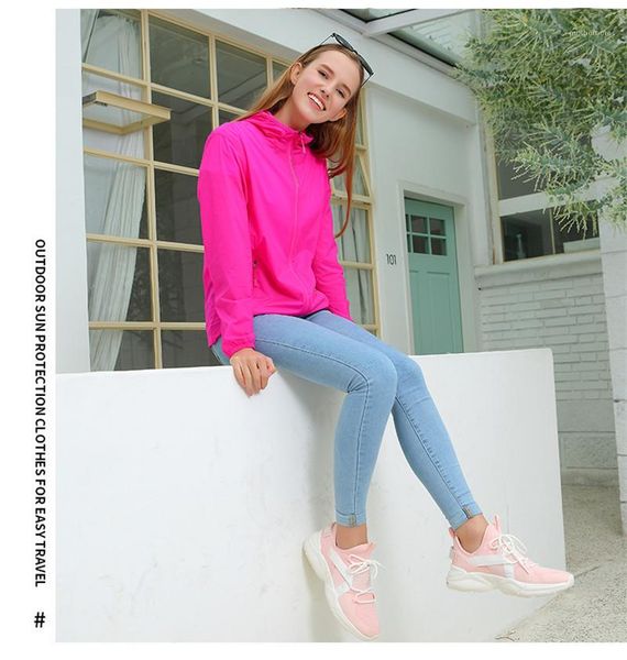 

fashion mans couple coats summer necessary sun protective clothing solid with zipper and pocket womens jackets, Black;brown