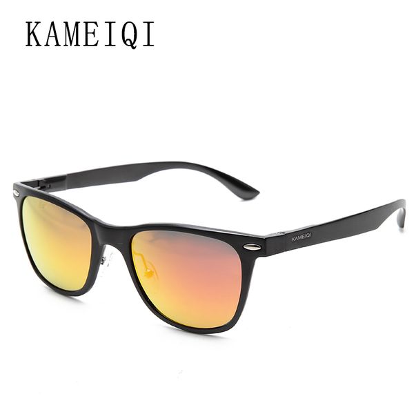 

kameiqi 2017 polarized sunglasses men sunglasses glasses safety goggles aluminum magnesium material male sun glasses 2018, White;black