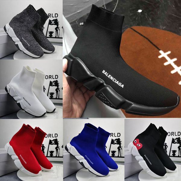 

2020 tripler mens women socks cotton sock speed shoes fashion luxury sneakers triple s trainers boots 36-45