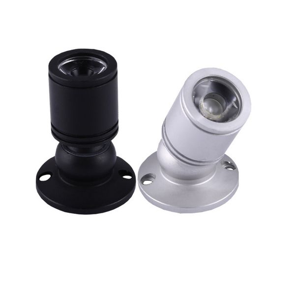 

1w led ceiling cabinet recessed flushed mounted circle mini light lighting spotlight bull's eye focus black warm white