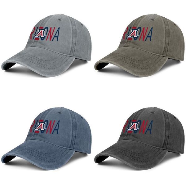 

arizona wildcats football logo grey mens and women baseball denim cap design designer custom cool vintage personalized trendy original, Blue;gray