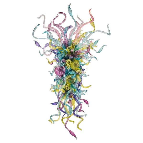

modern crystal chandelier multi color murano glass chandelier art glass design home decoration led hanging lamp chandelier light fixture