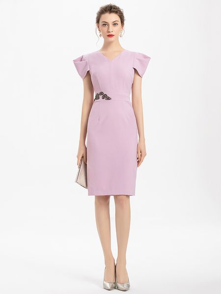 

luxury women beading waist sheath dress new design short sleeve mini party dresses, White;black
