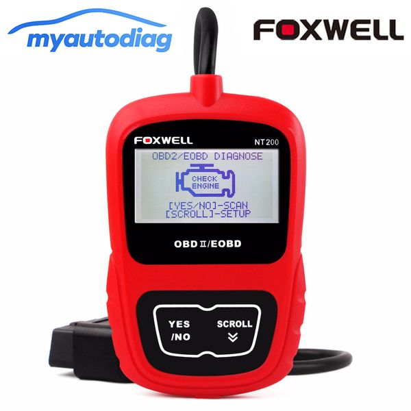 

obdii/eobd automotive tools universal car obd 2 diagnostic scanner foxwell nt200 car engine tool code reader can