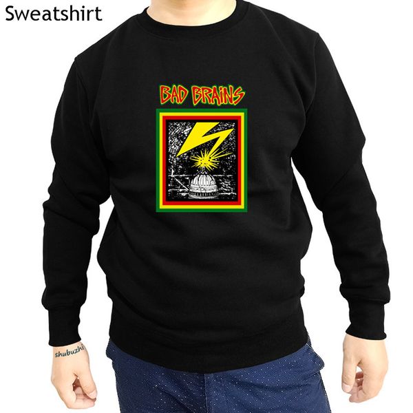 

bad brains men sweatshirt first album official hardcore black flag punk sweatshirts fashion casual cotton hoodies sbz4137