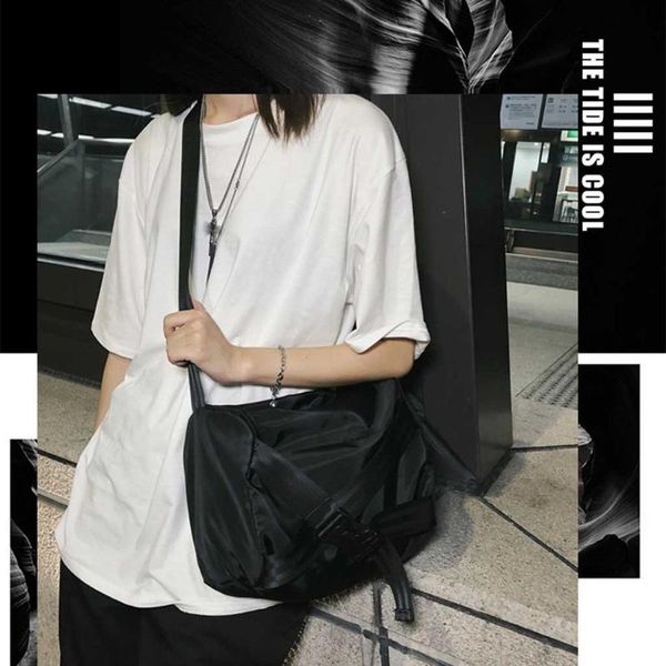 

унисекс сплошной цвет водонепроницаемый нейлон сумка студент школьная сумка человек портативный плечо cross body сумки путешествия повседнев