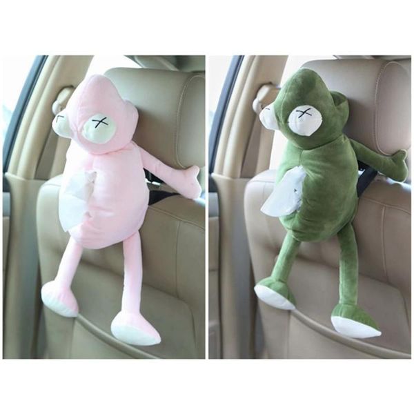 

автомобиль tissue box висячие многофункциональный держатель ткани cute frog box car отделка хранения