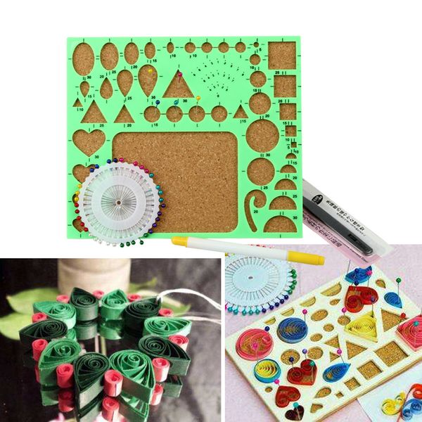 

paper diy set quilling tool template mould board tweezer pins slotted tool kit four sets of derivative paper diy template a30515