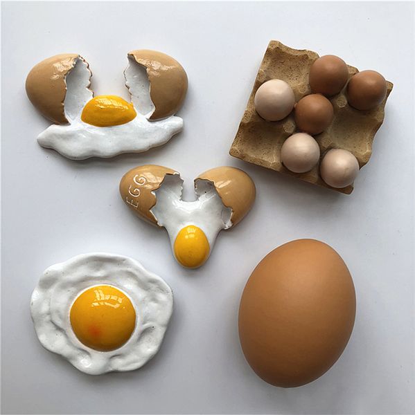 

creative pouch egg egg resin food refrigerator stickers stereo magnetic stickers fridge magnets refrigerator ornament decoration