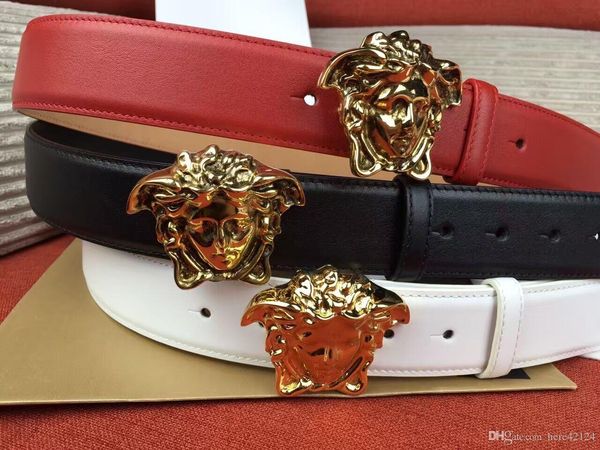 

горячий классический черный пояс с коробкой стали sanke ремней моды ковбойского стиля ремня из натуральной кожи мужчин ремней для мужчин бес, Black;brown