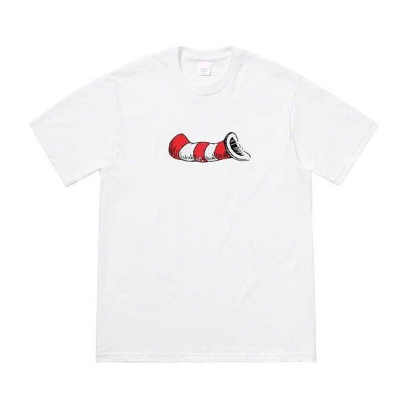 

18fw box logo week17 tee street skateboard hip hop t-shirt luxury men women short sleeves simple casual tee, White;black